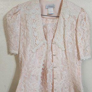 Scott McClintock 2-pc Skirt Suit Set - Size 10 - Blush Pink